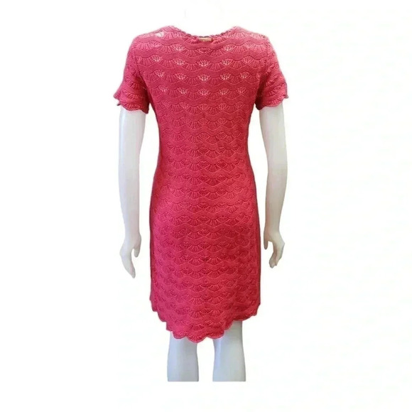 Michael Kors Crochet Fuchsia Dress Size Medium - Picture 3 of 10